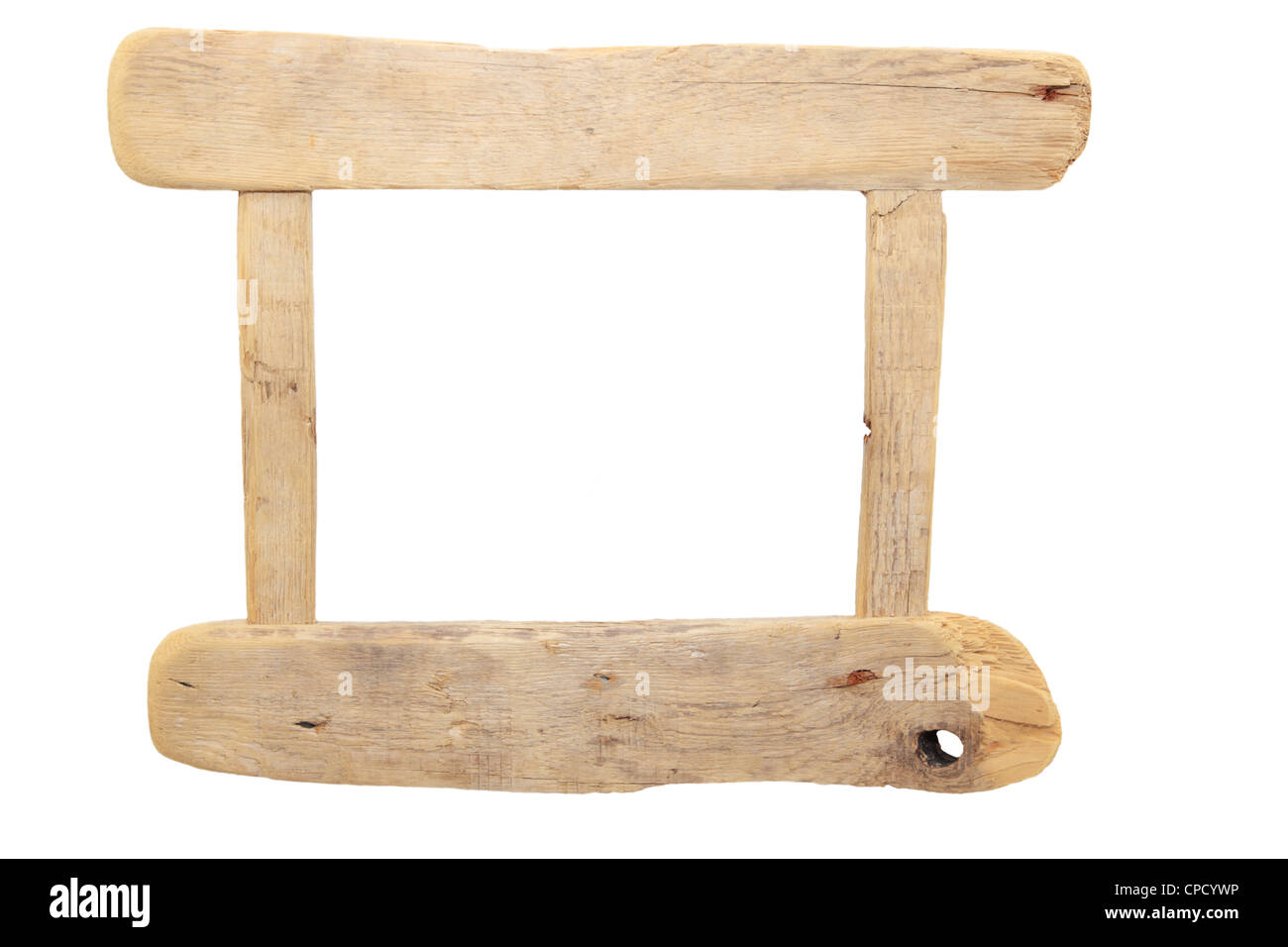 A picture frame made out of drift wood Stock Photo Alamy