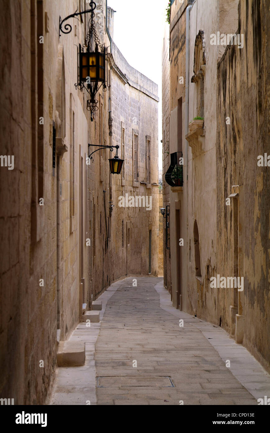 Old town of Mdina, Malta, Mediterranean, Europe Stock Photo