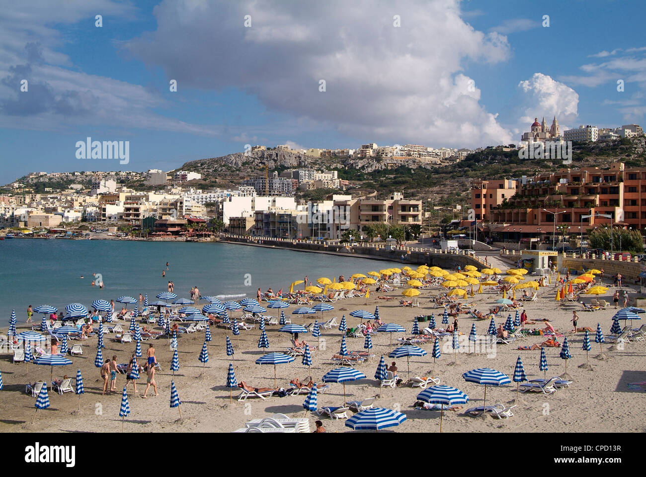 Mellieha Bay, Malta, Mediterranean, Europe Stock Photo Alamy