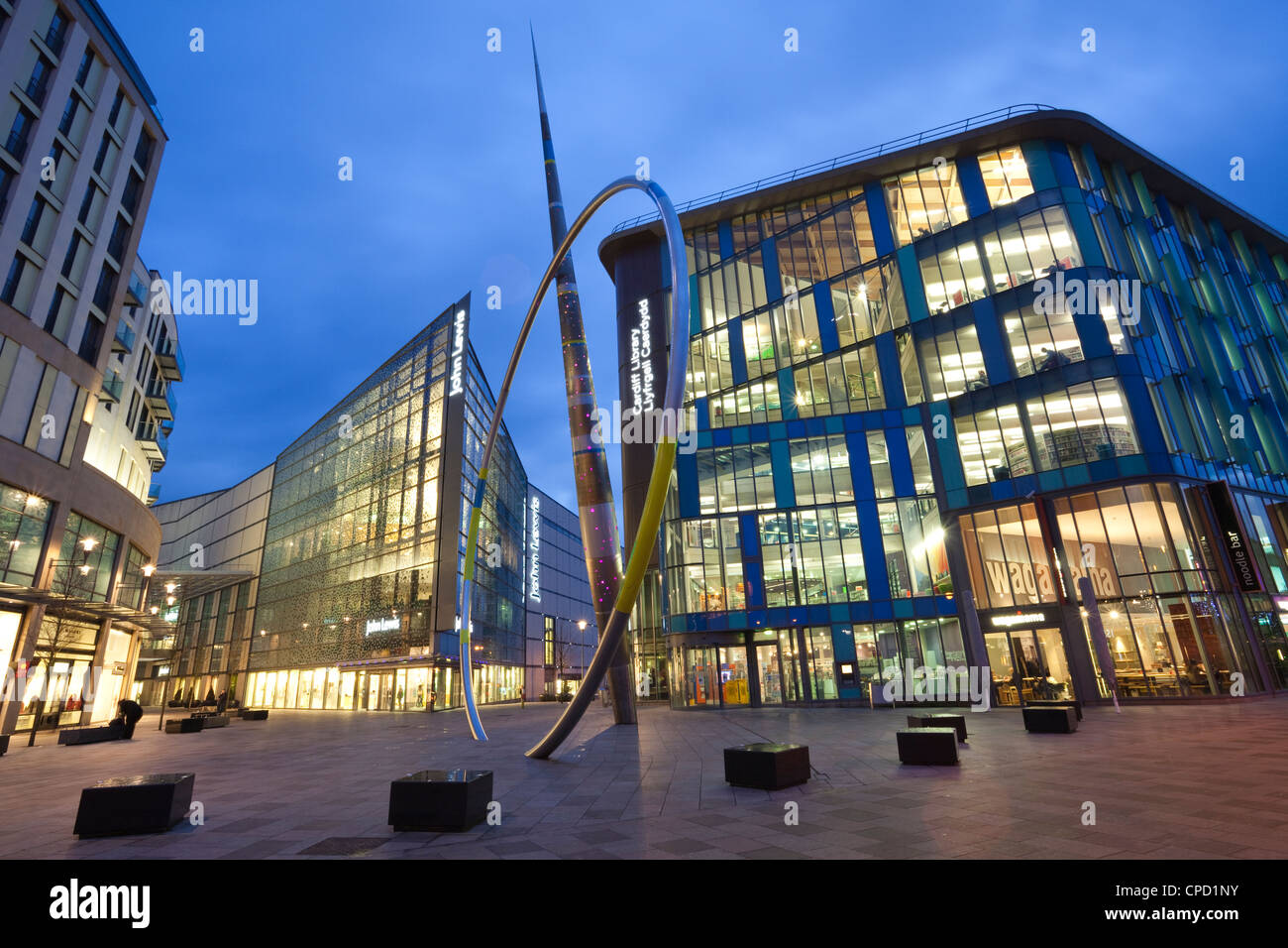 John Lewis Store, Cardiff Central Library, Shopping Centre, Cardiff