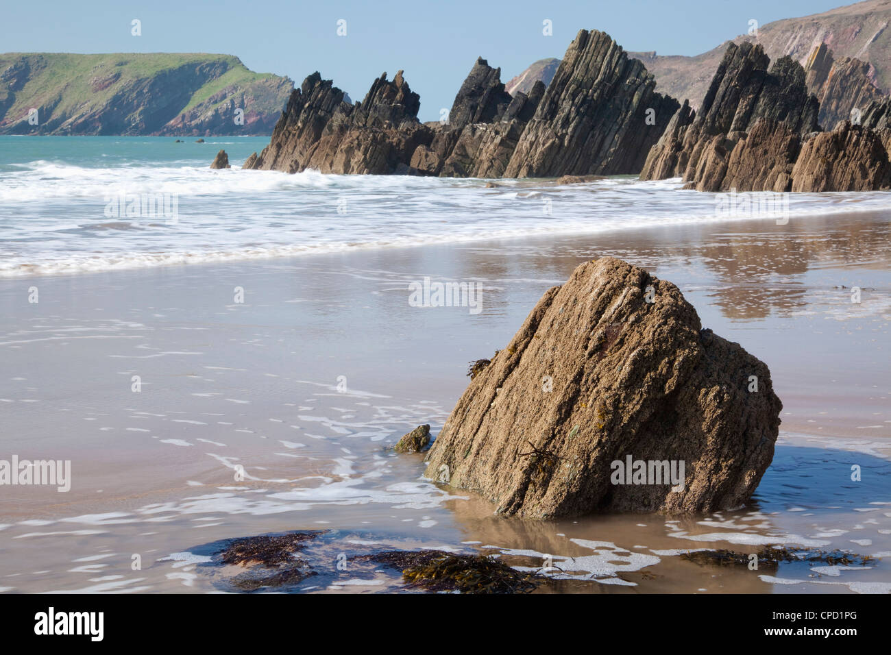 Marloes Beach, Pembrokeshire, Wales, United Kingdom, Europe Stock Photo