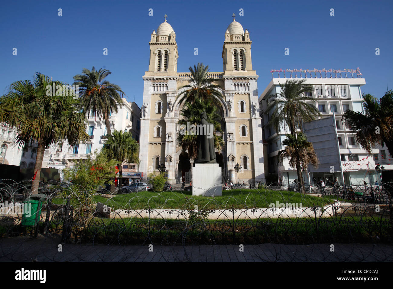 St. Louis's cathedral, Tunis, Tunisia, North Africa, Africa Stock Photo