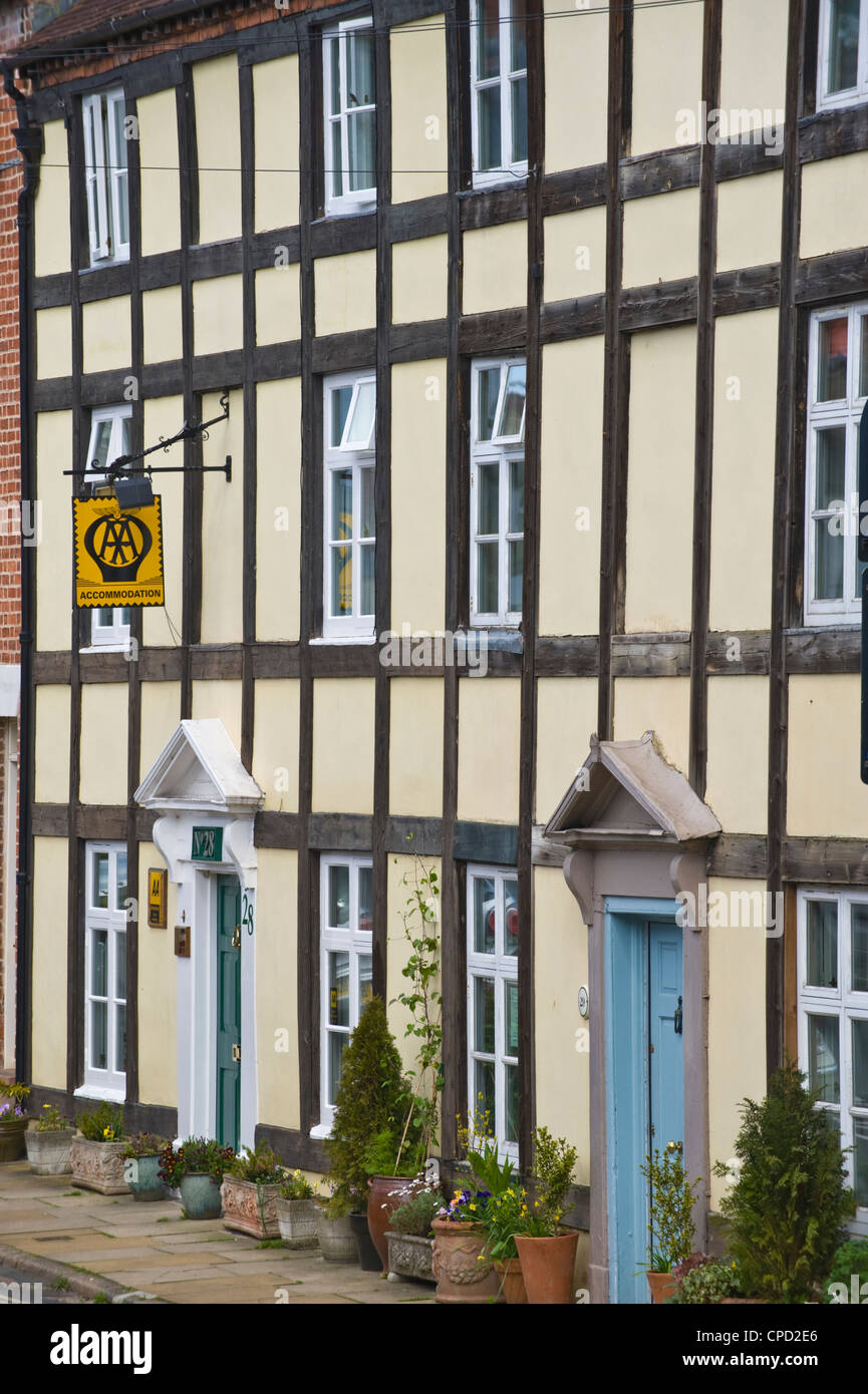Timber framed houses in Ludlow Shropshire England UK Stock Photo Alamy
