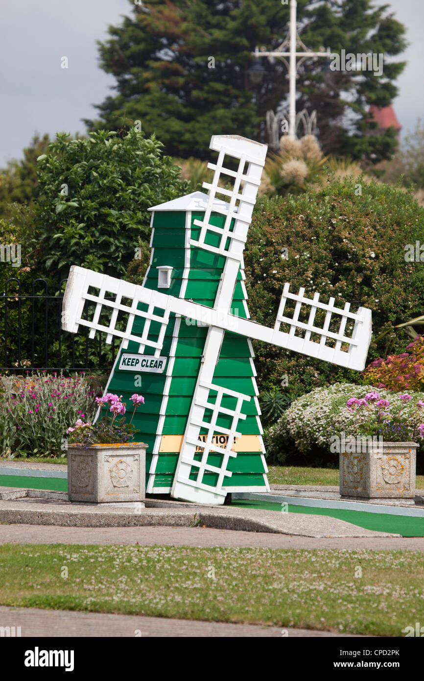 Miniature Golf Windmill Stock Photo - Alamy
