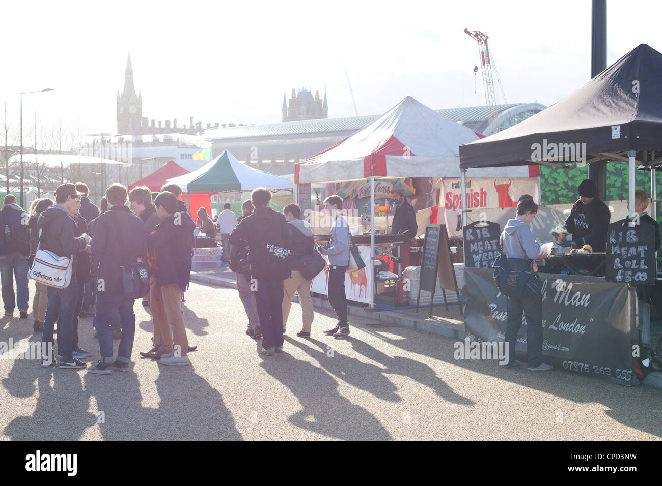 Eat Street Kings Cross London UK Stock Photo Alamy