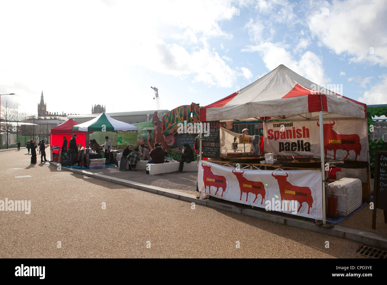 Eat Street Kings Cross London UK Stock Photo Alamy