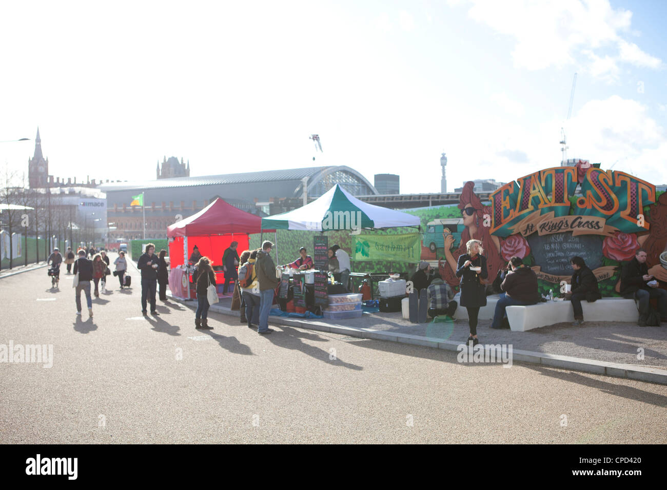 Eat Street Kings Cross London UK Stock Photo Alamy