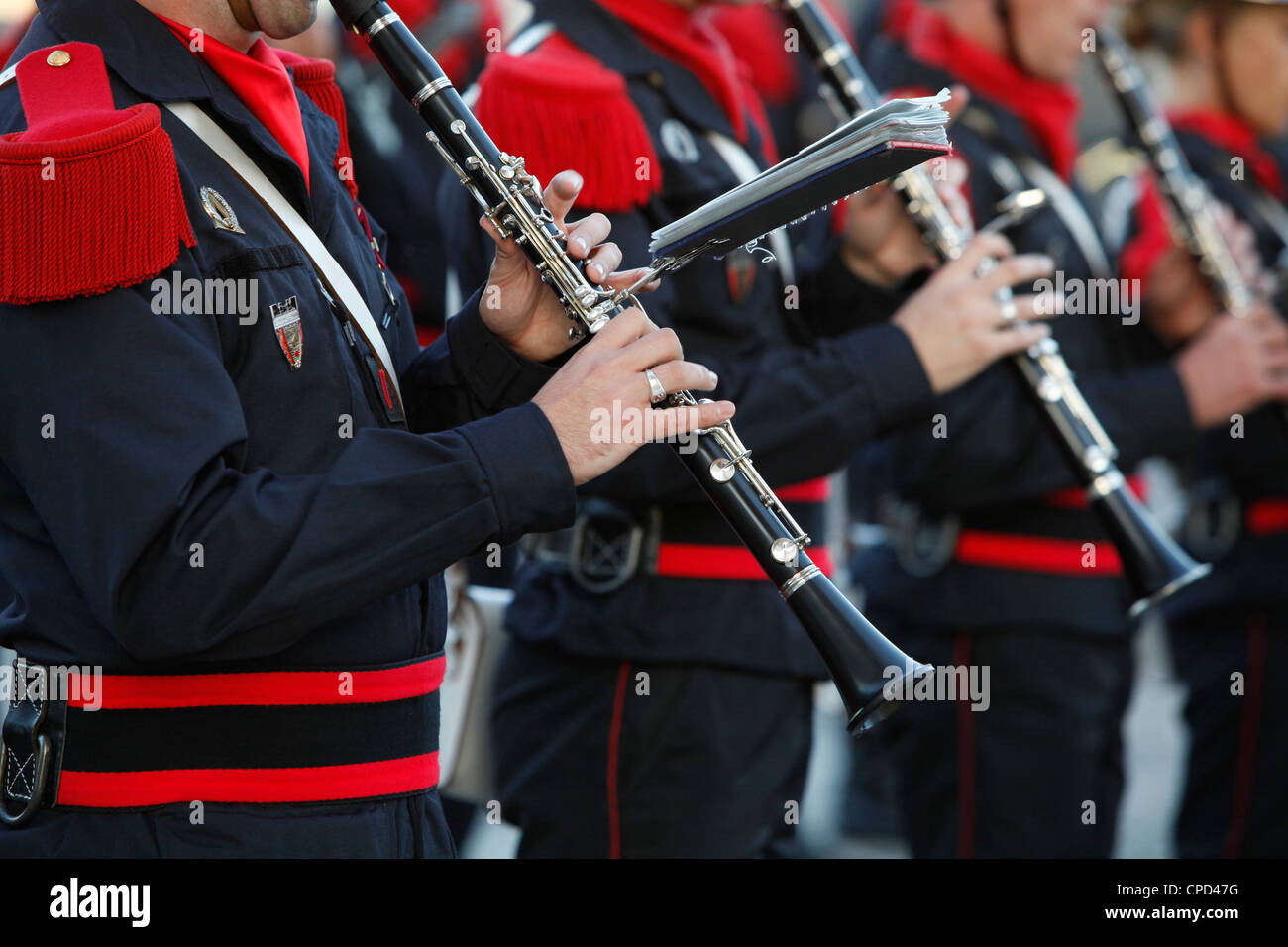 Firemen's band, Paris, France, Europe Stock Photo - Alamy