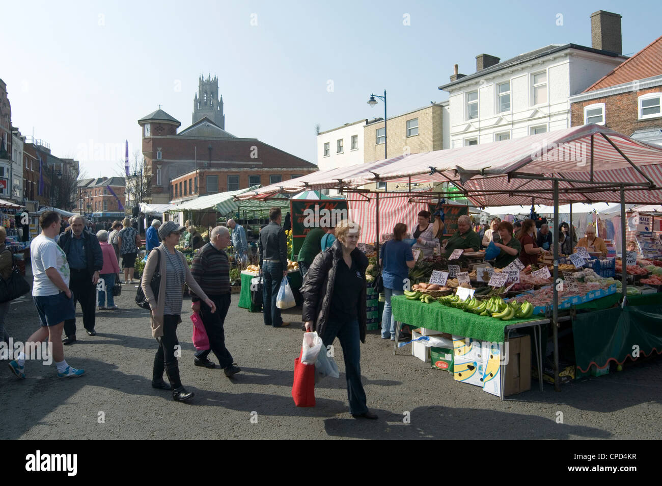 boston market lincolnshire fruit and veg uk Stock Photo Alamy