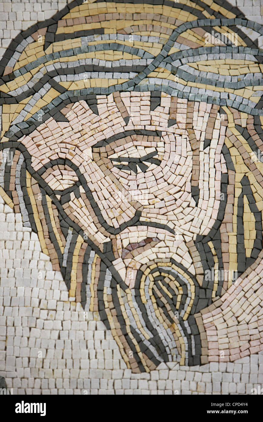 Mosaic in Maronite church, Lome, Togo, West Africa, Africa Stock Photo