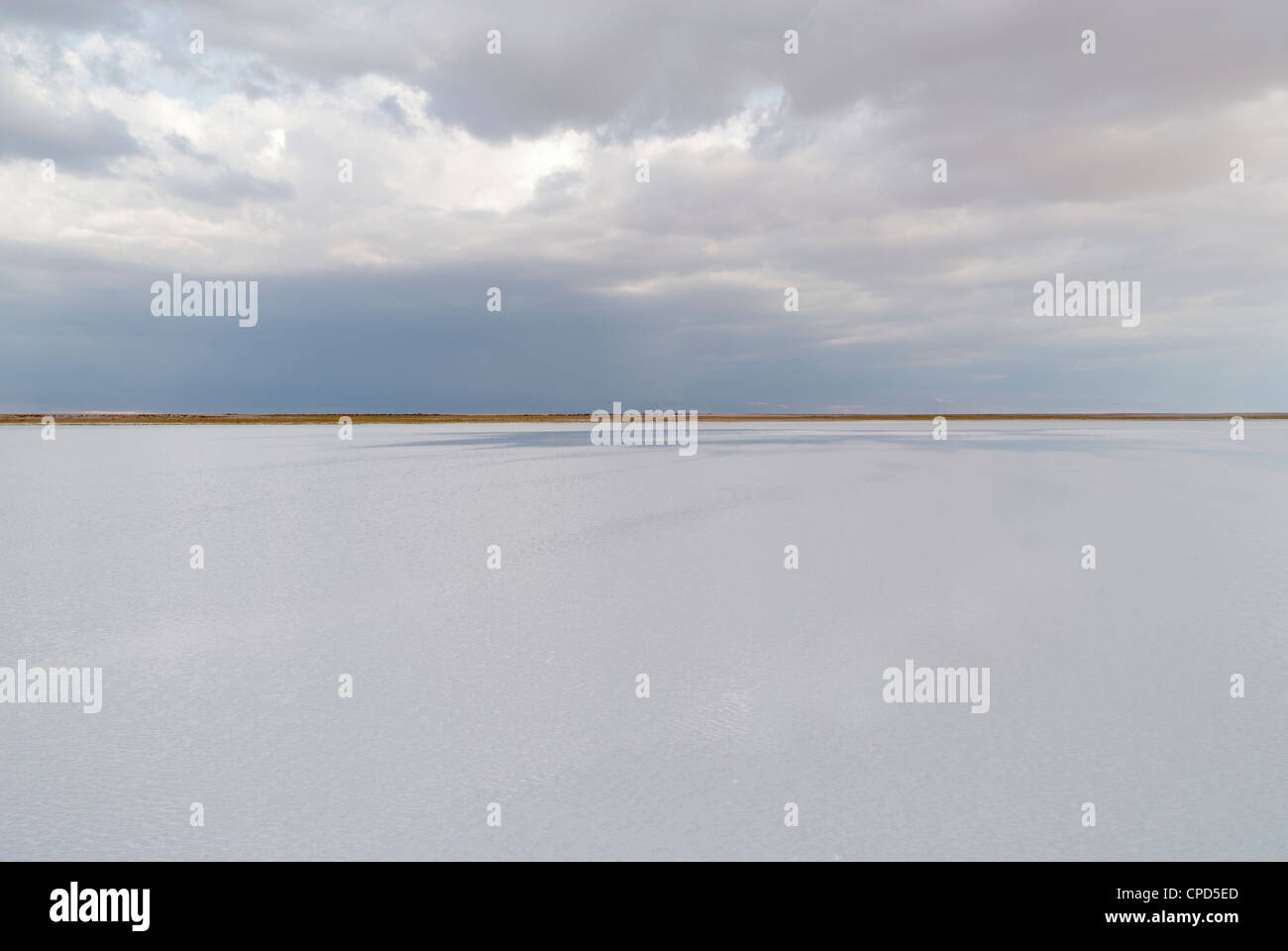 Salt flats Salar de Atacama Stock Photo