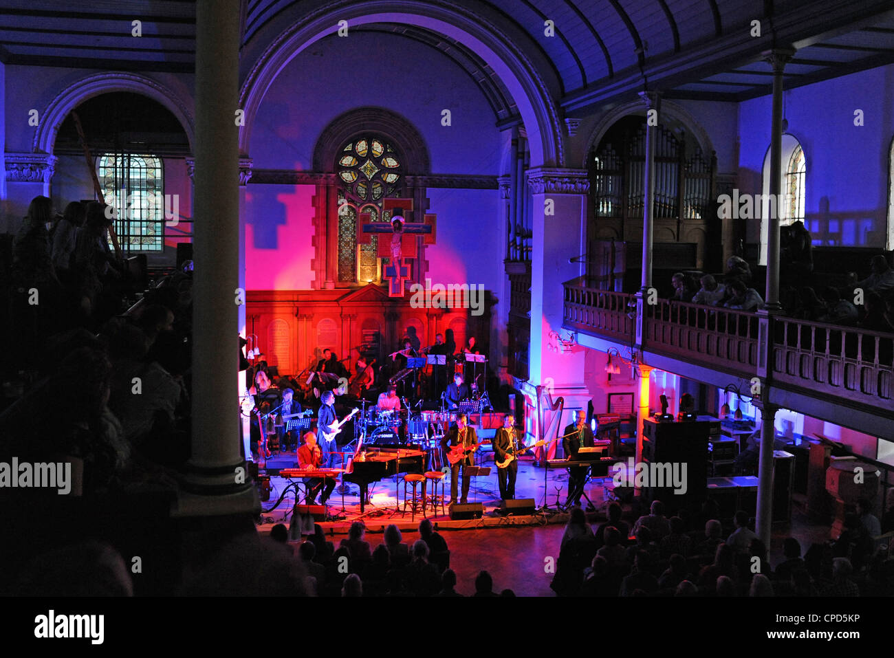 The Brighton Beach Boys and Psychadelic Love Orchestra performng at St George's Church Kemp Town for Brighton Fringe Festival Stock Photo