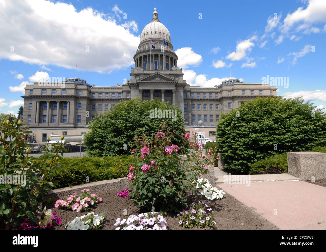 The State Capitol of Montana in Helena.The building is constructed of Montana sandstone and granite. Stock Photo