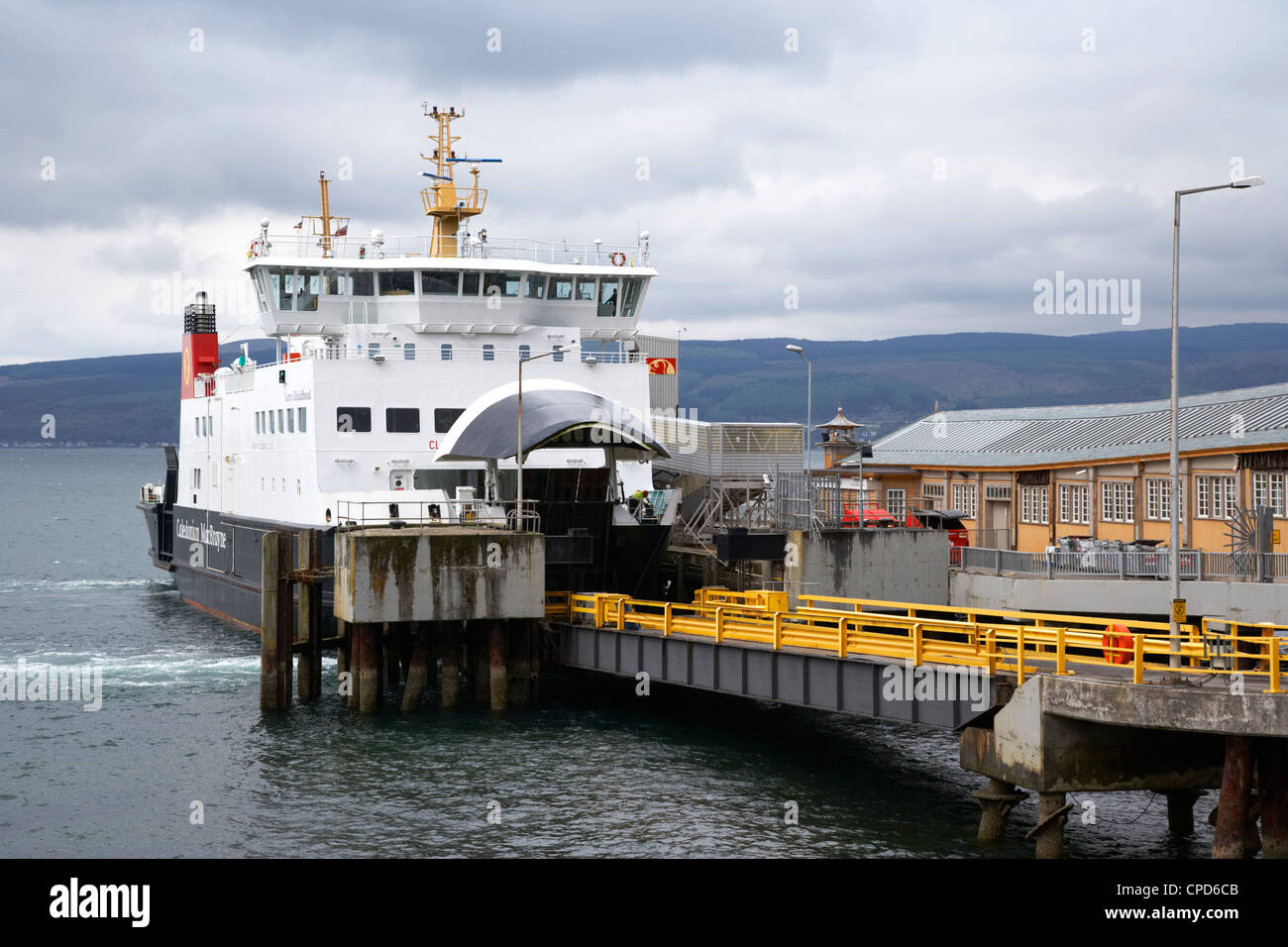 Caledonian MacBrayne Rothesay ferry at Wemyss Bay Scotland UK Stock Photo