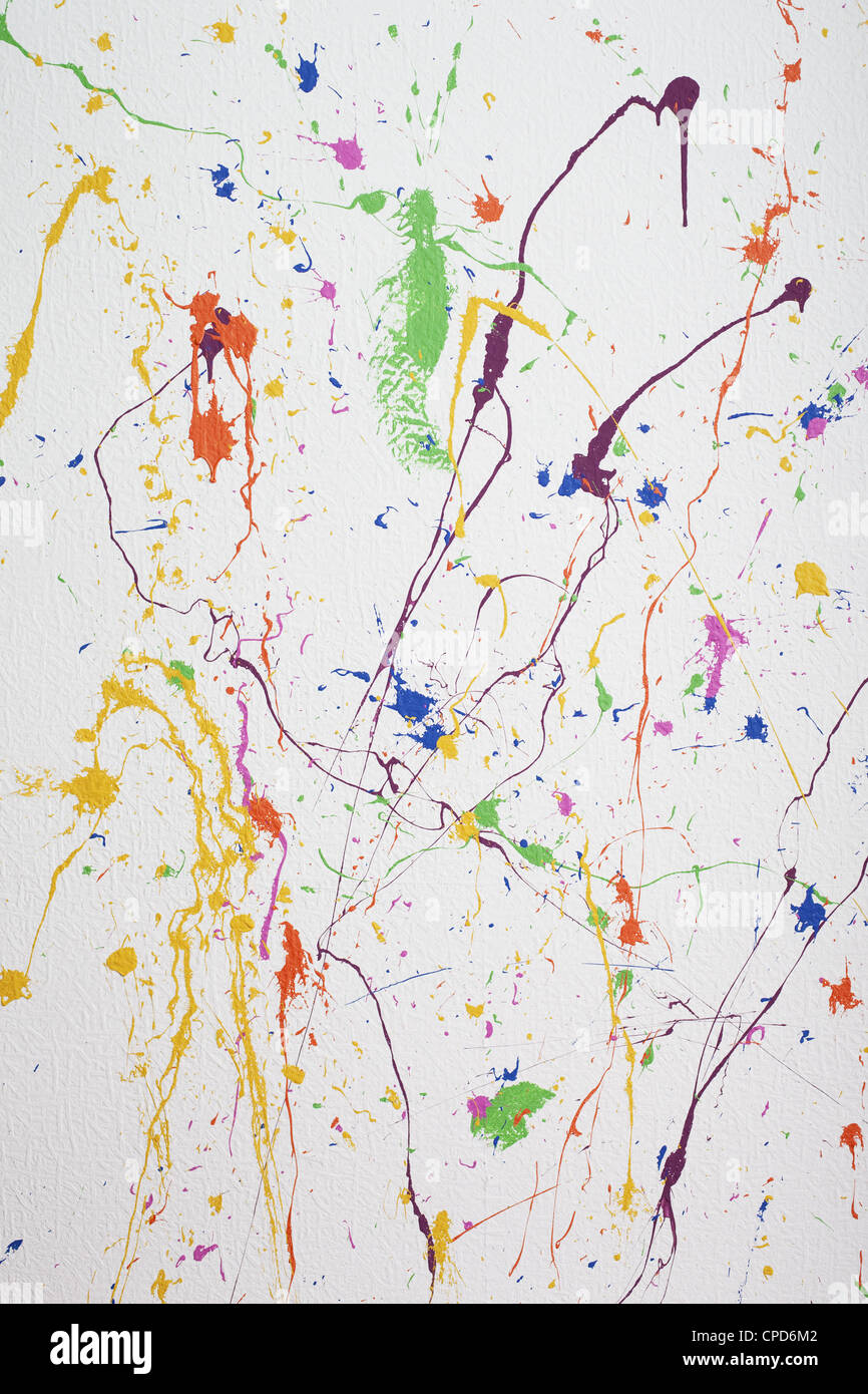 Splatter painting Stock Photo