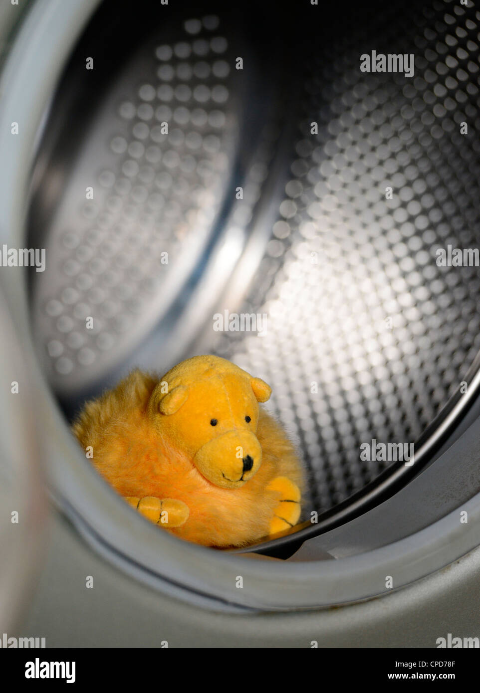 stuffed toy in washing machine Stock Photo Alamy