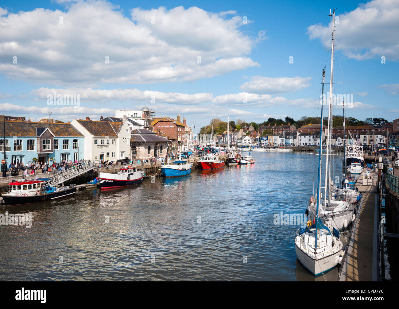 Weymouth Harbour, Custom House Quay, Dorset, England, UK Stock Photo