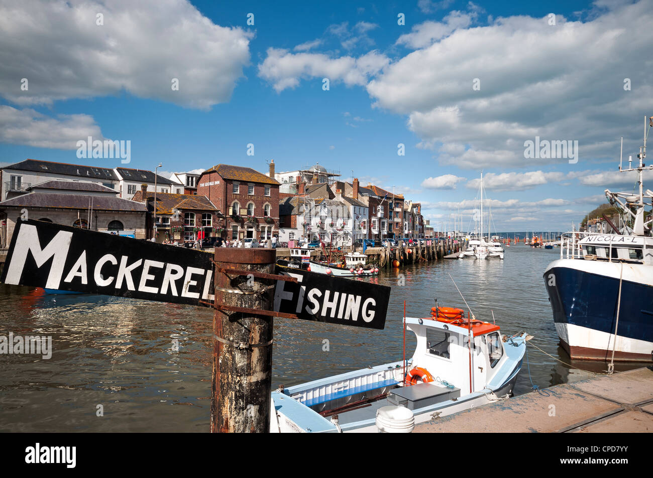 Weymouth Harbour, Custom House Quay, Dorset, England, UK Stock Photo
