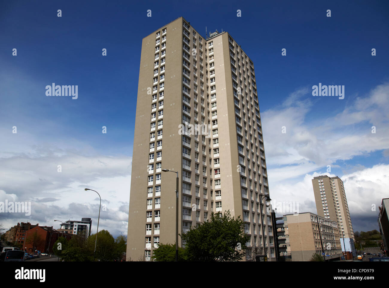 tower housing blocks apartments social housing in cowcaddens ...