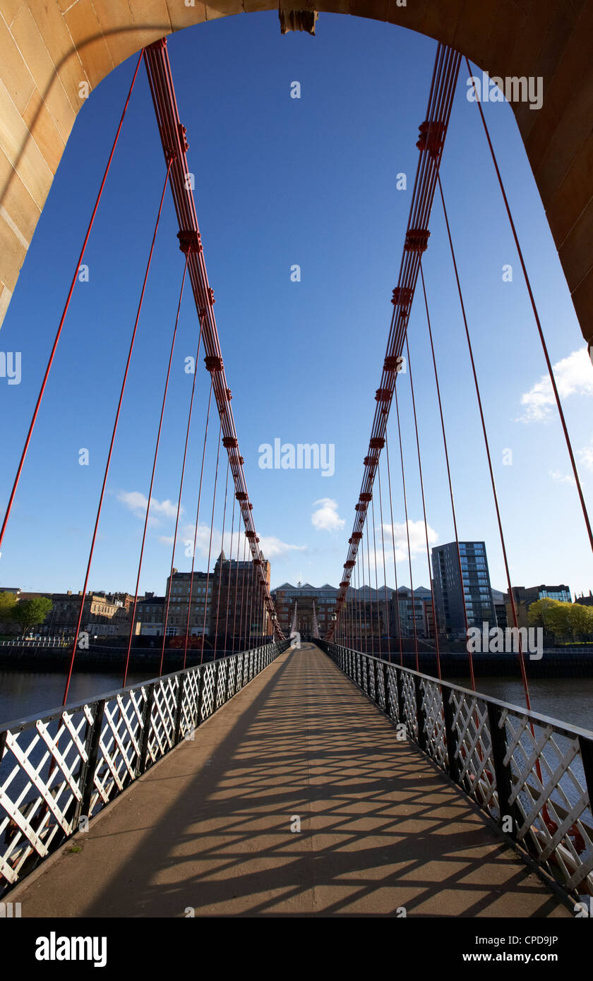 south portland street suspension bridge over the river clyde Glasgow