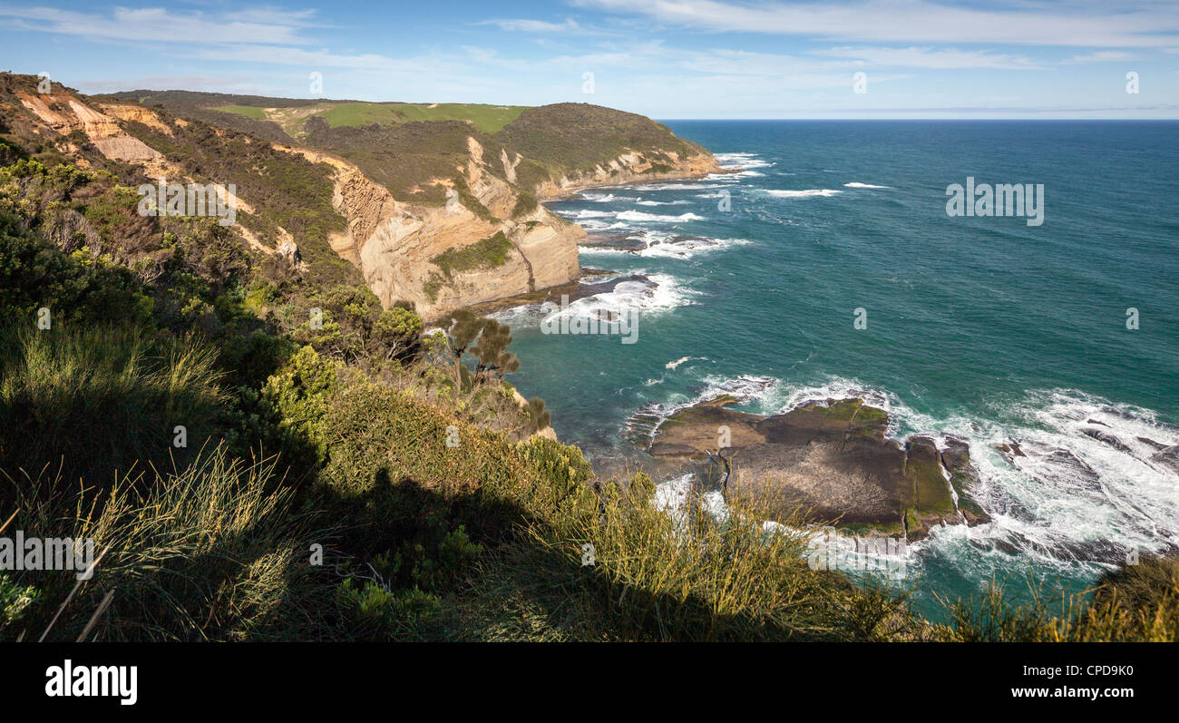 view from The Gables Lookout Walk, Great Ocean Walk, Victoria, Australia Stock Photo