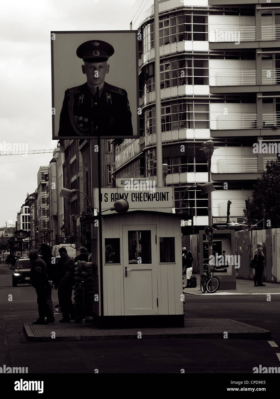 Check point Charlie, Berlin Germany Europe Stock Photo