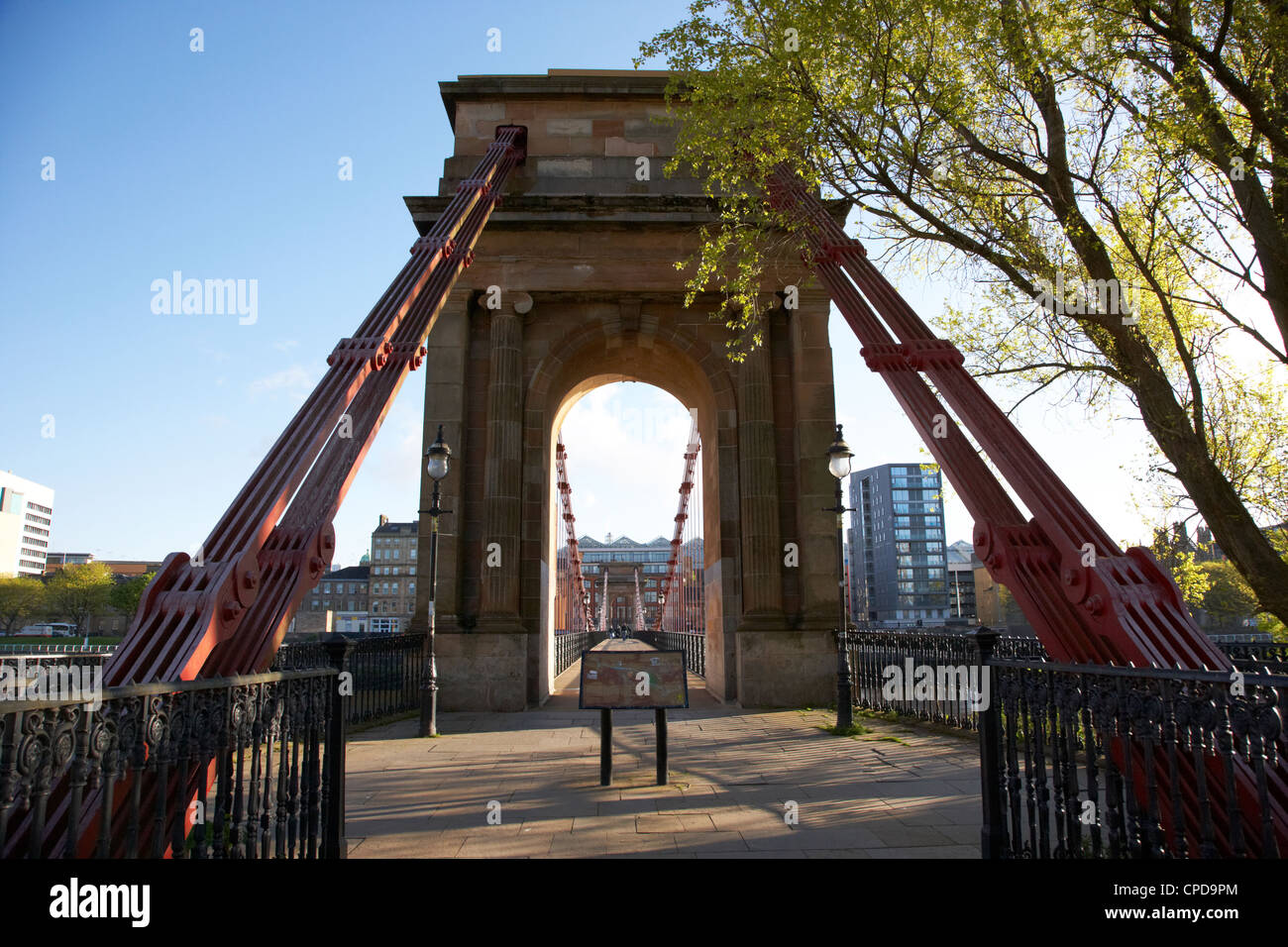 south portland street suspension bridge over the river clyde Glasgow