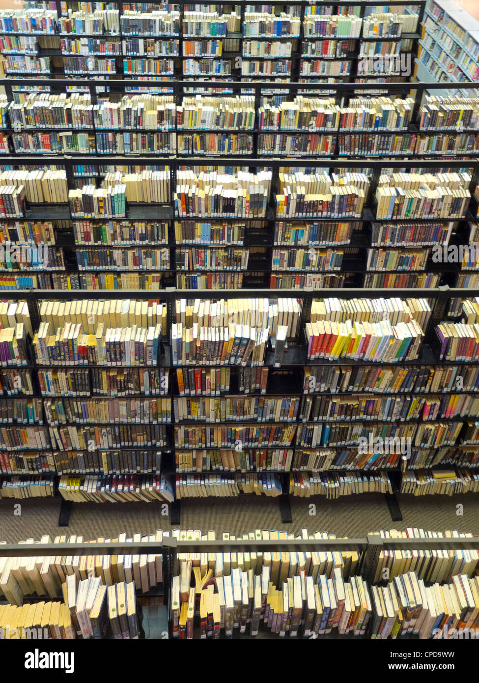 Boston Public Library stacks of books Stock Photo Alamy