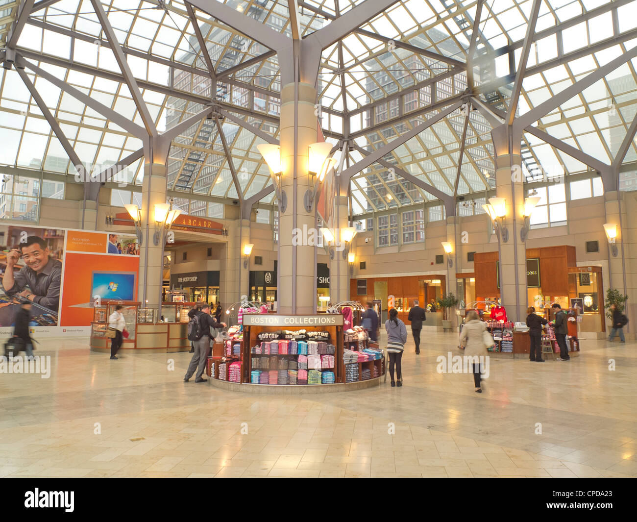 A Shopping Mall within The Westin Hotel, Boston MA Stock Photo - Alamy