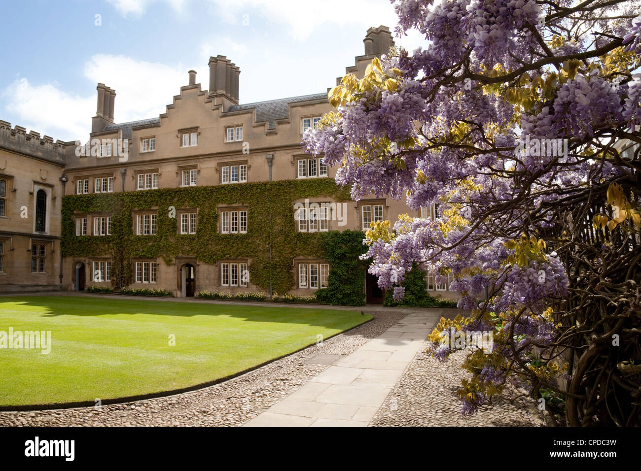 Sidney Sussex college in spring, Cambridge University UK Stock Photo
