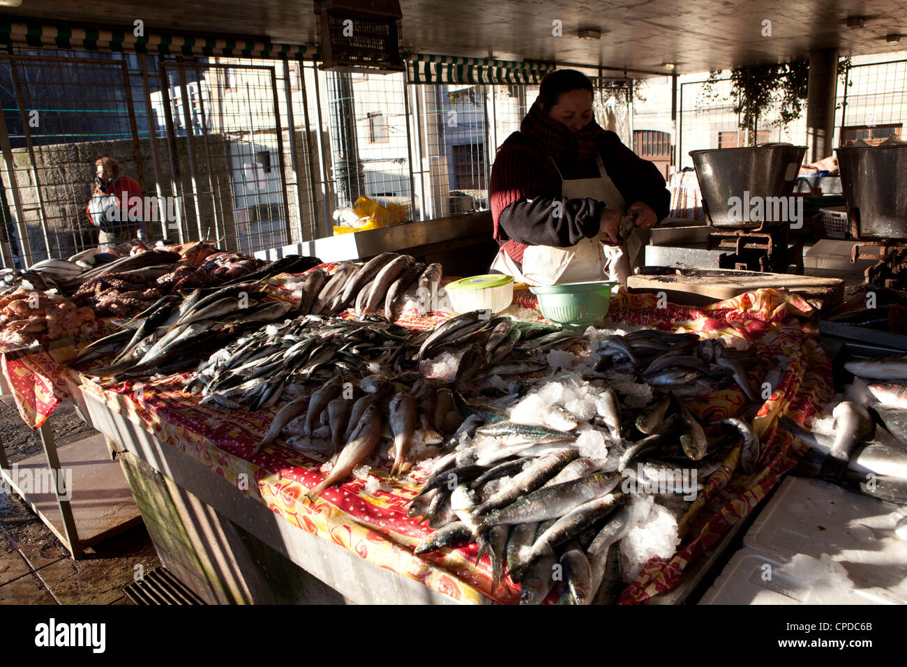 fish market, Porto, Portugal Stock Photo Alamy