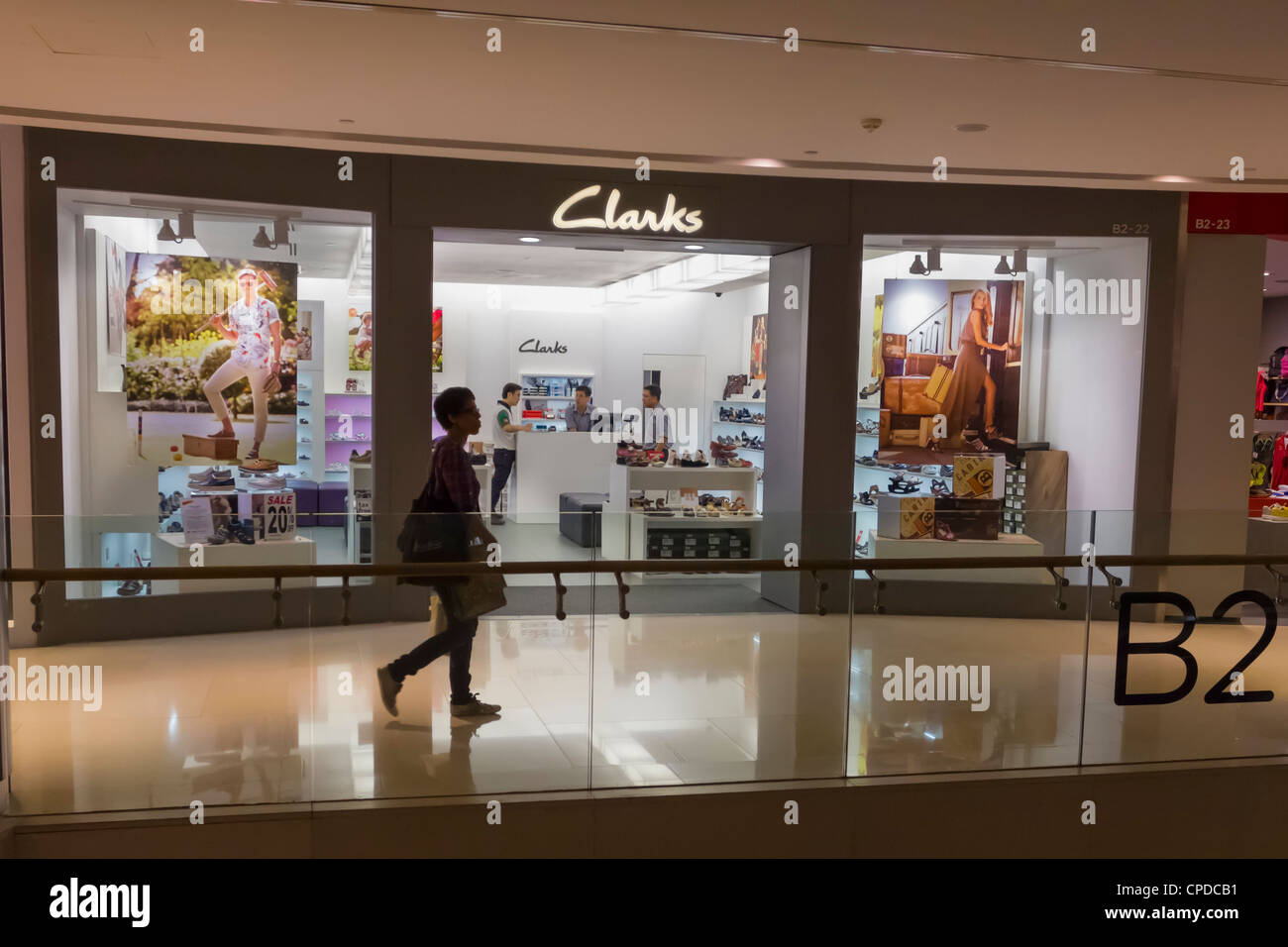 Clarks shoe store in Wheelock Place on Orchard Rd Singapore Stock Photo -  Alamy