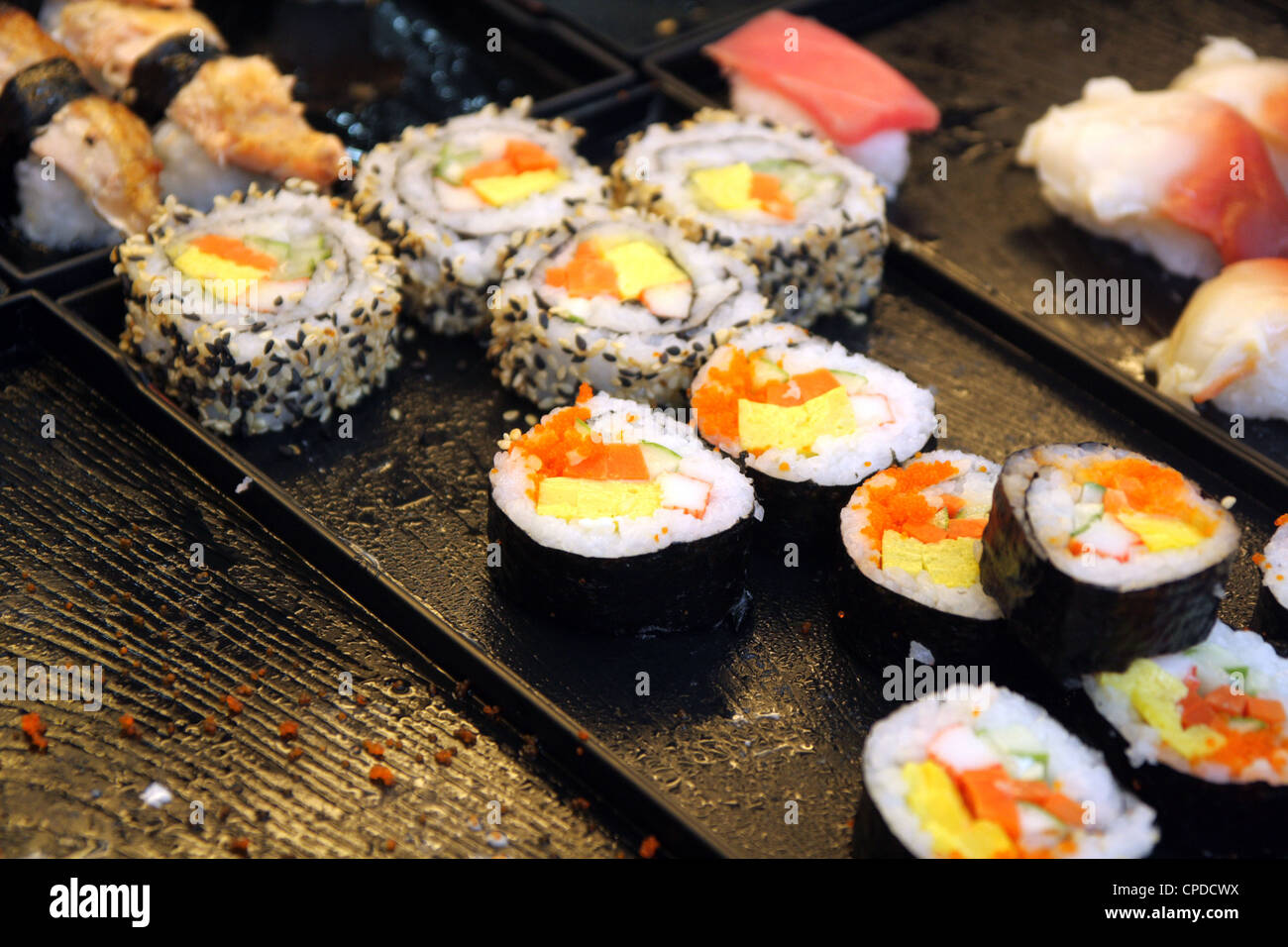 Maki sushi rolls Stock Photo - Alamy