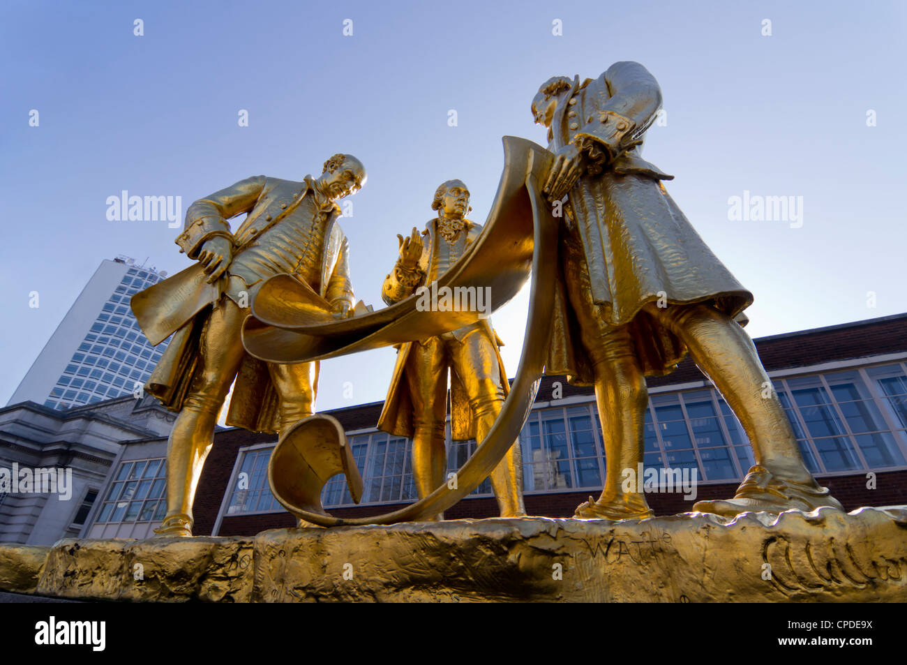 Boulton Statue, Birmingham, Midlands, England, United Kingdom, Europe Stock Photo