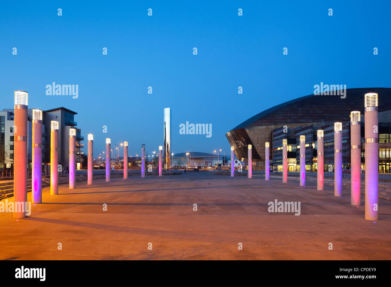 Millennium Centre, Cardiff Bay, South Wales, Wales, United Kingdom, Europe Stock Photo