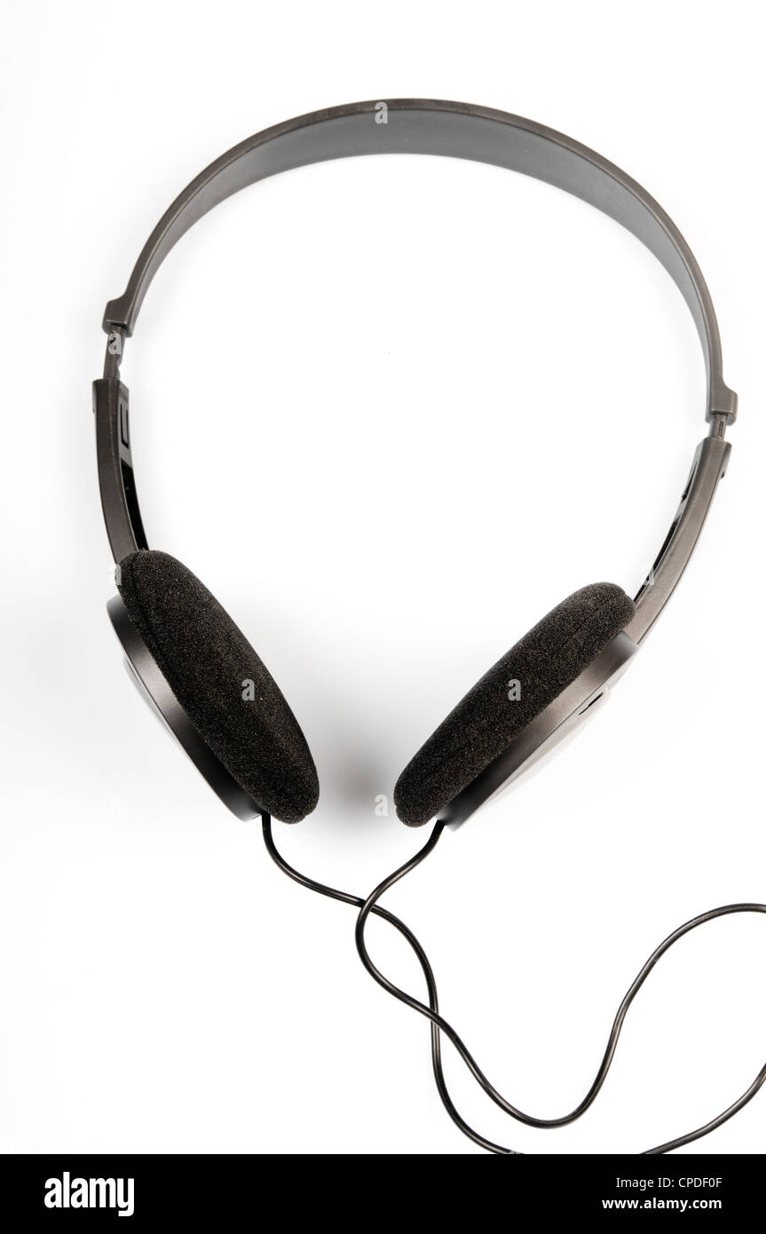 headphones with soft foam ear pads Stock Photo Alamy