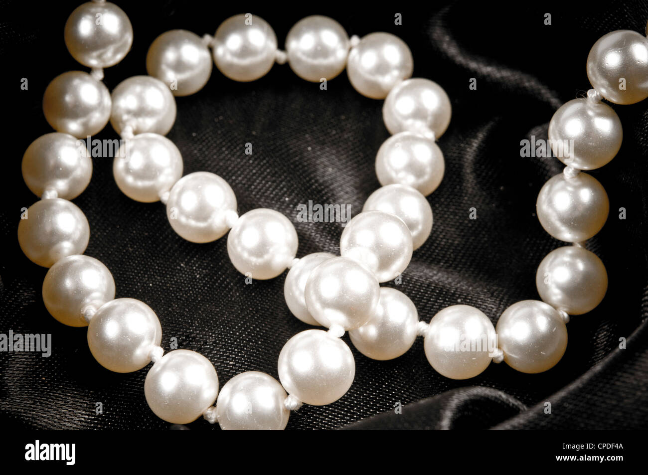 pearls necklace Stock Photo