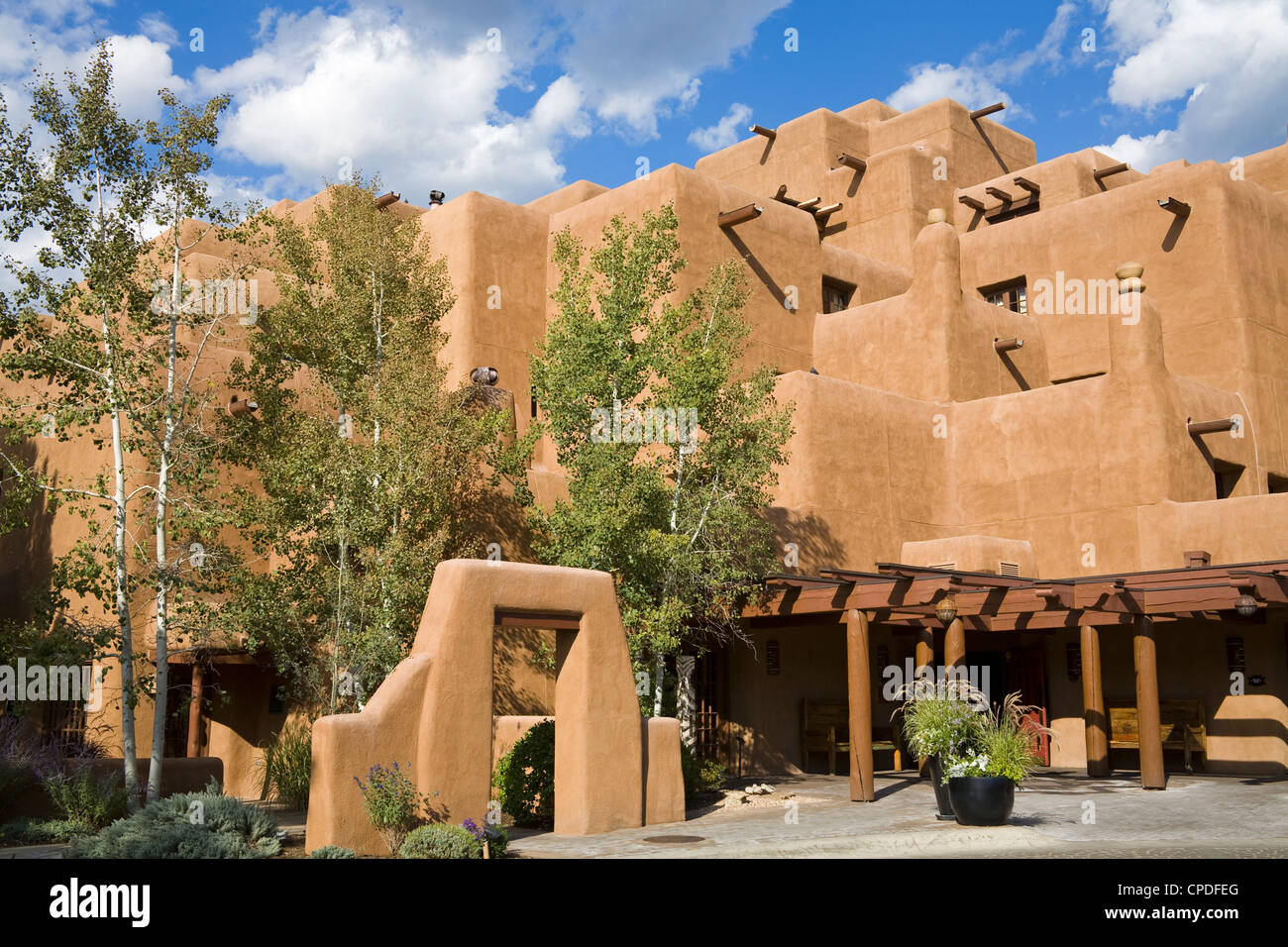 Loretto Inn in Santa Fe, New Mexico, United States of America, North America Stock Photo