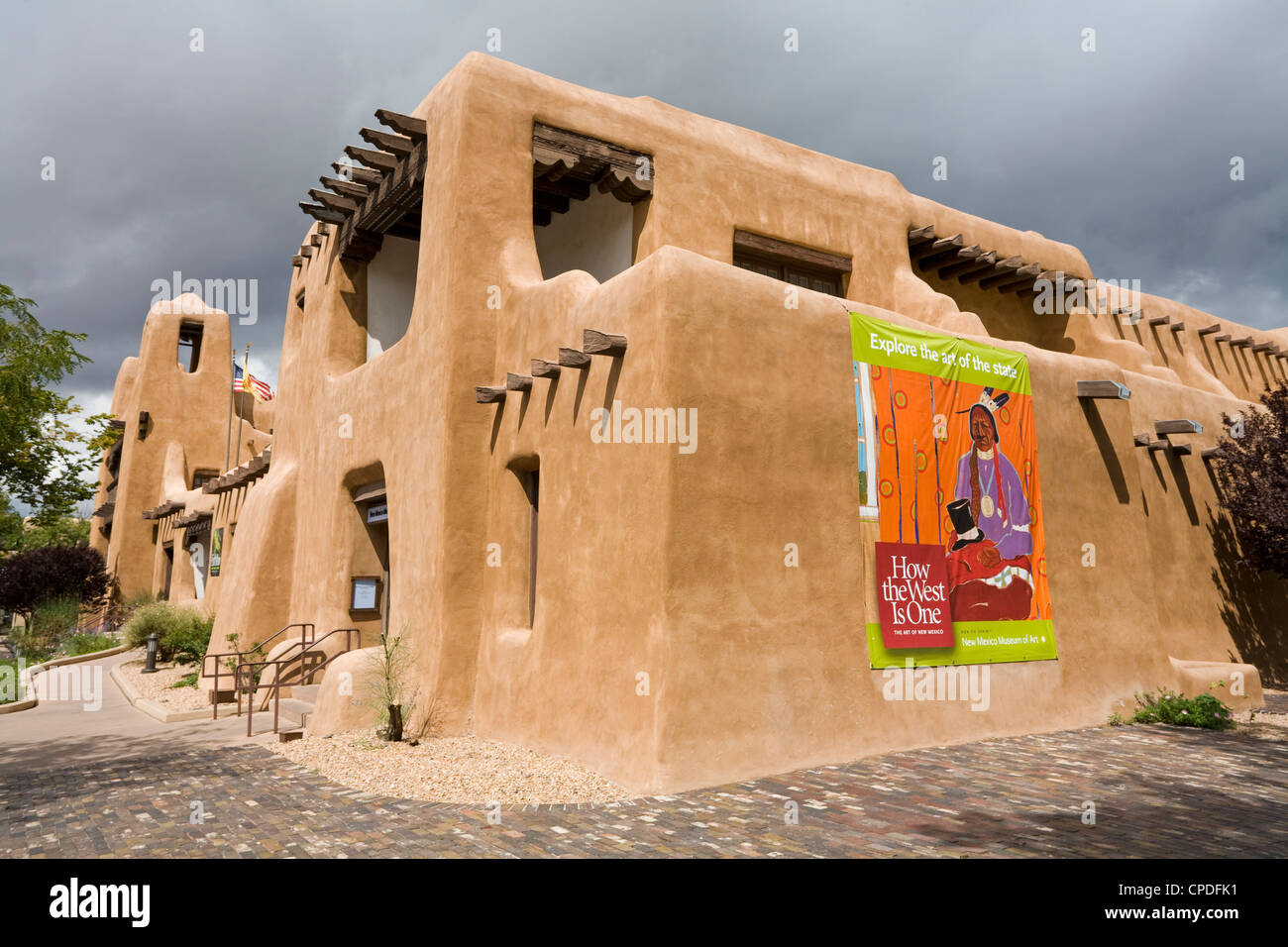 New Mexico Museum of Art, Santa Fe, New Mexico, United States of America, North America Stock Photo