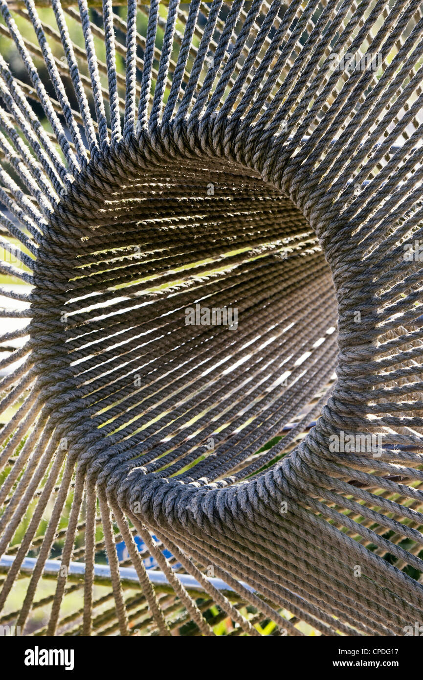 Hemp rope sculpture. Eden project, Cornwall, England Stock Photo Alamy