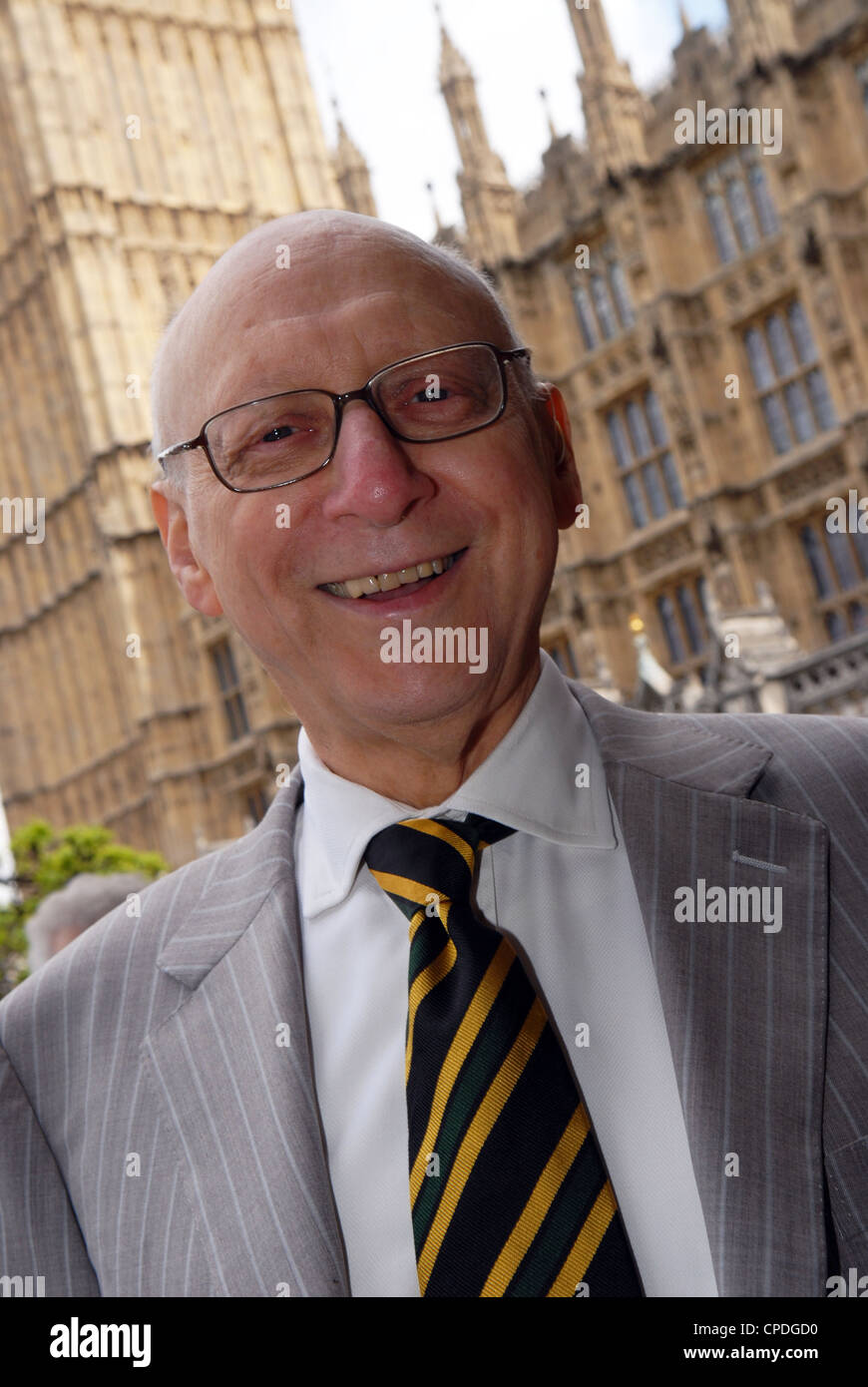 Labour MP Gerald Kaufman at the Houses of Parliament, Westminster, London, UK. Stock Photo