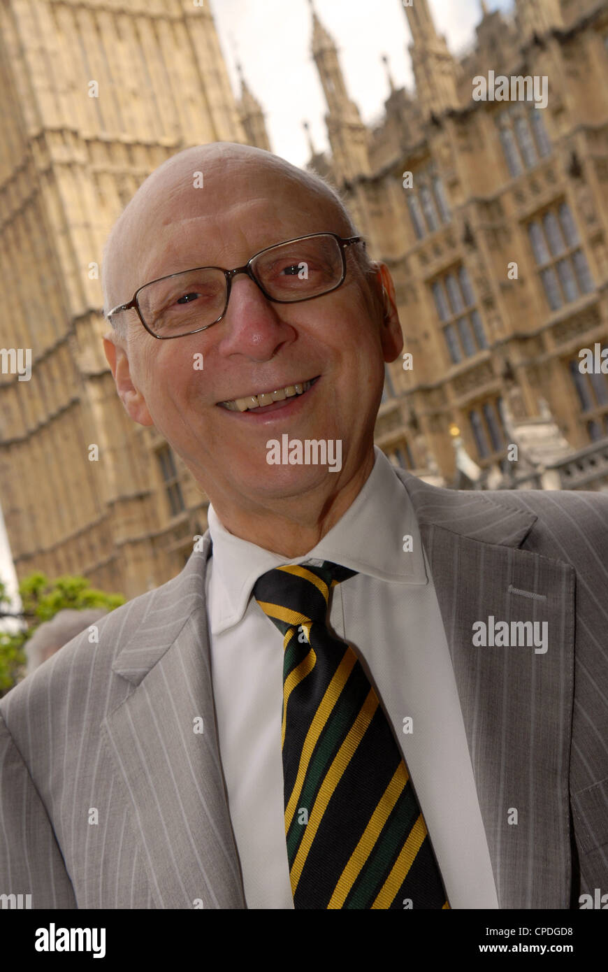 Labour MP Gerald Kaufman at the Houses of Parliament, Westminster, London, UK. Stock Photo