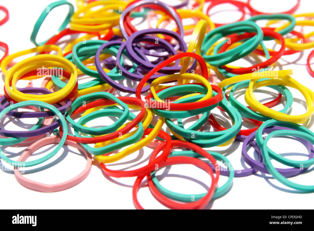 Colorful rubber bands Stock Photo Alamy