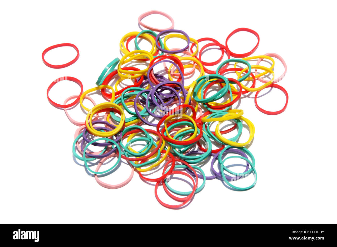Colorful rubber bands Stock Photo Alamy