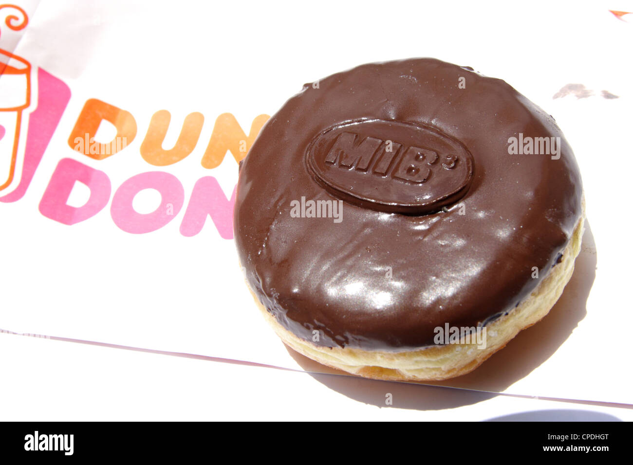 MIB3 Chocolate Dunkin Donut Stock Photo Alamy