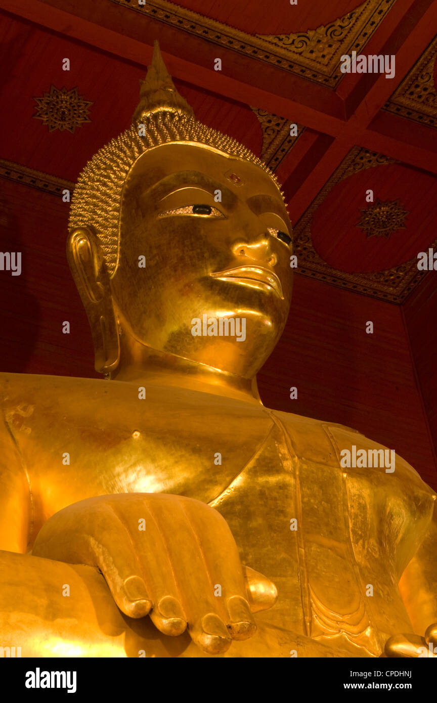Buddha statue, Phra Mongkhon Bophit, Ayutthaya, UNESCO World Heritage Site, Thailand, Southeast Asia, Asia Stock Photo