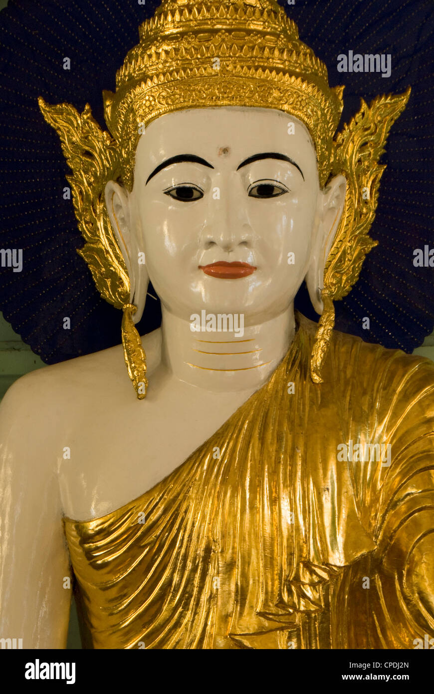 Buddha head, Shwedagon Pagoda, Yangon (Rangoon), Myanmar (Burma), Asia