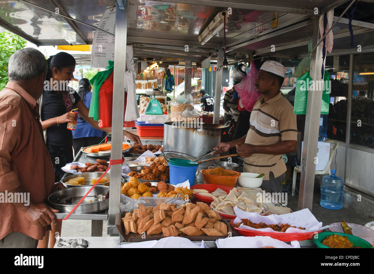 food vendor in Little India in Georgetown, Penang, Malaysia Stock Photo