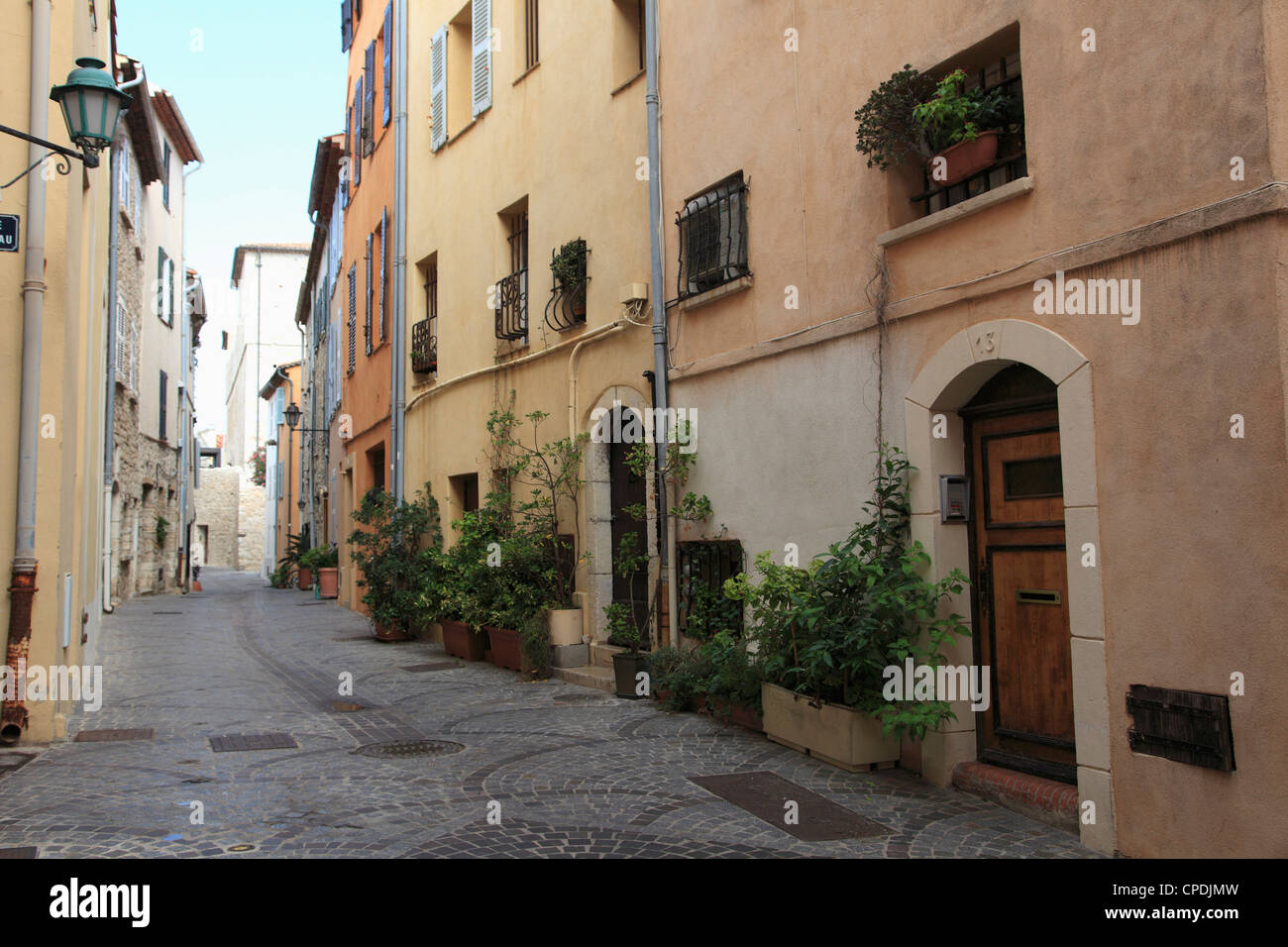Old Town, Vieil Antibes, Antibes, Cote d'Azur, French Riviera, Provence, France, Europe Stock Photo