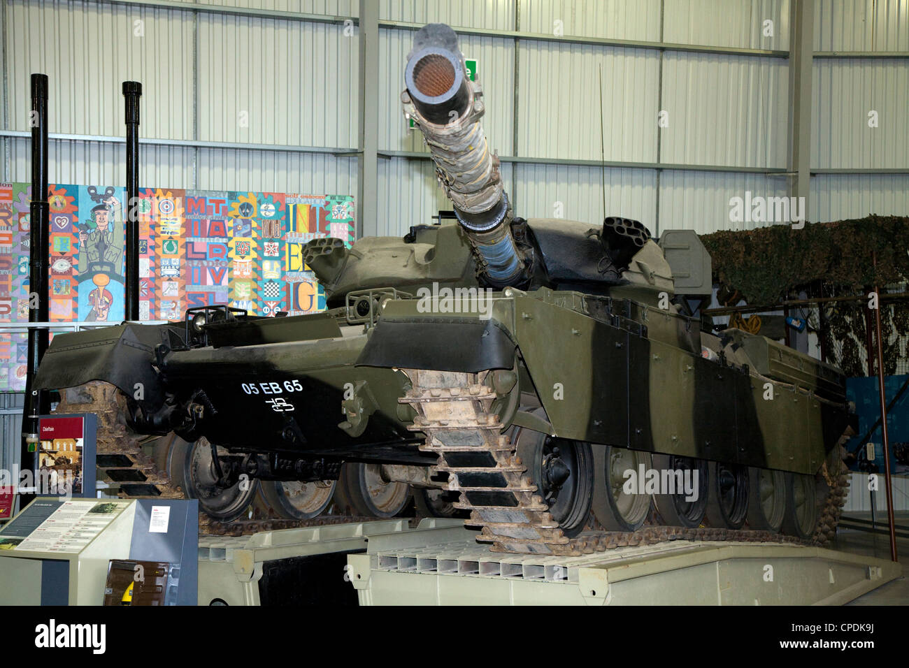 FV 4201 Chieftain Main Battle tank / MBT exhibit on display at The Tank Museum, Bovington, Dorset. UK. Stock Photo